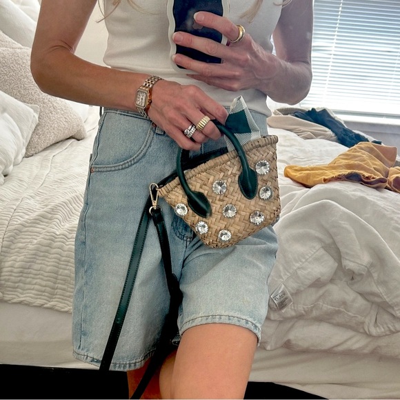 🔥🔥ZARA EMBELLISHED MINI BASKET BAG – Bloggers Favorite 🔥🔥 - Picture 7 of 14